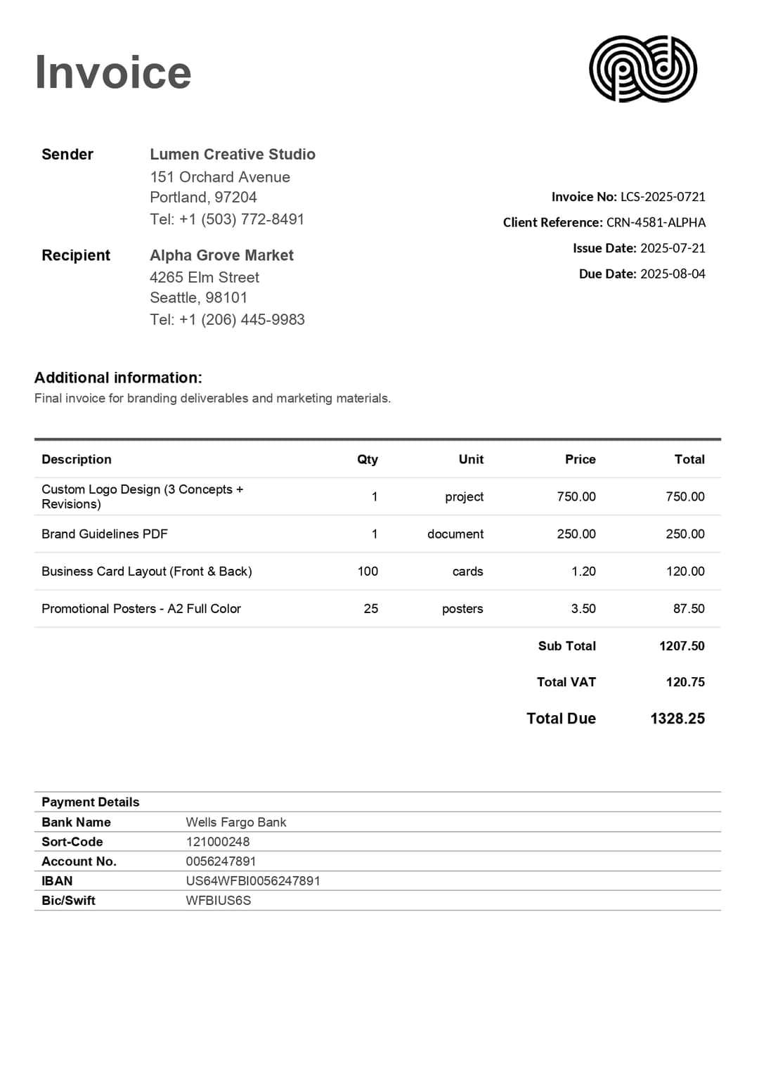 Simple Invoice